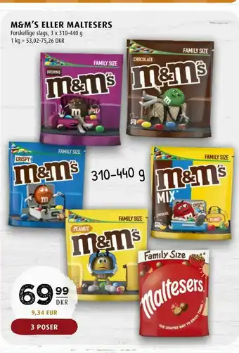 Scandinavian Park M&m's eller maltesers tilbud