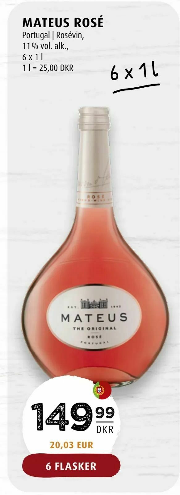 Mateus rosé tilbud hos Scandinavian Park