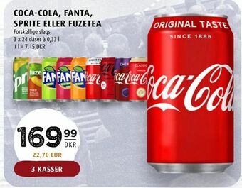 Scandinavian Park Coca-cola, fanta, sprite eller fuzetea tilbud