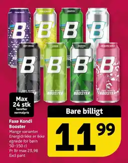 Løvbjerg Faxe Kondi Booster tilbud