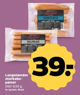 Netto Langelænder storkøbspølser tilbud