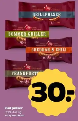 Netto Gøl pølser tilbud