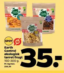Netto Earth Control økologisk tørret frugt tilbud