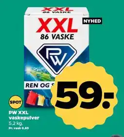 Netto PW XXL vaskepulver tilbud