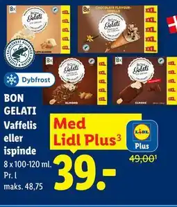 Lidl BON GELATI Vaffelis eller ispinde, App-pris tilbud
