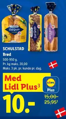 Lidl SCHULSTAD Brød, App-pris tilbud