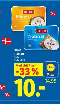 Lidl BUKO Flødeost, App-pris tilbud
