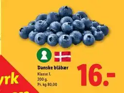 Lidl Danske blåbær tilbud
