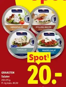 Lidl GRAASTEN Salater tilbud