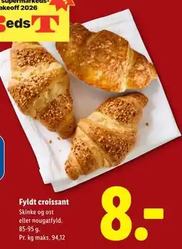 Lidl Fyldt croissant tilbud