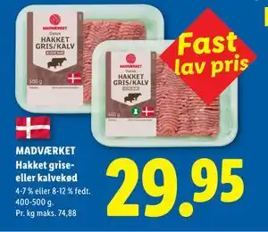 MADVÆRKET Hakket grise- eller kalvekød