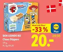 Lidl DEN LEENDE KO Cheez Dippers, App-pris tilbud