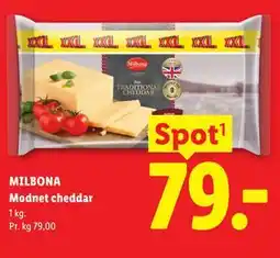 Lidl MILBONA Modnet cheddar tilbud