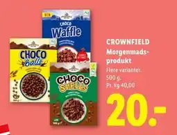 Lidl CROWNFIELD Morgenmadsprodukt tilbud