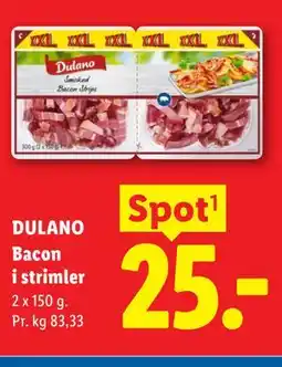 Lidl DULANO Bacon i strimler tilbud