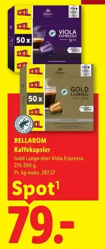 Lidl BELLAROM Kaffekapsler tilbud