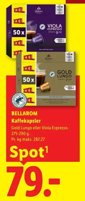 Lidl BELLAROM Kaffekapsler tilbud