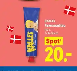 Lidl KALLES Fiskeægspålæg tilbud