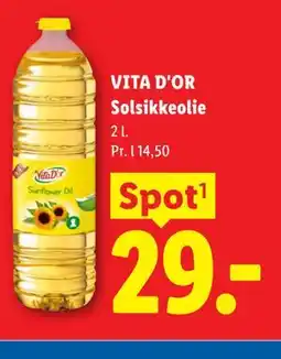Lidl VITA D'OR Solsikkeolie tilbud