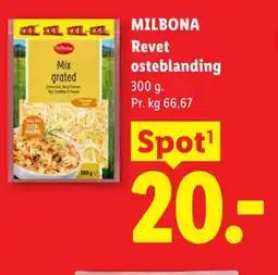 Lidl MILBONA Revet osteblanding tilbud