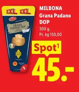 Lidl MILBONA Grana Padano DOP tilbud