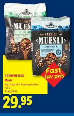 Lidl CROWNFIELD Mysli tilbud