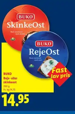 Lidl BUKO Reje- eller skinkeost tilbud