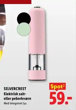 Lidl SILVERCREST Elektrisk salt- eller peberkværn tilbud