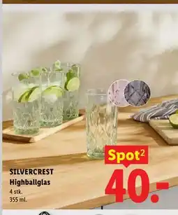 Lidl SILVERCREST Highballglas tilbud
