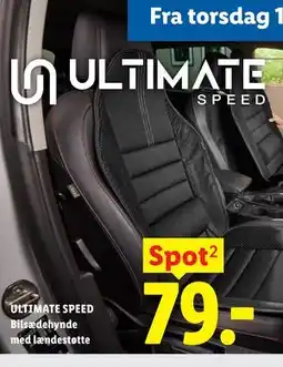 Lidl ULTIMATE SPEED Bilsædehynde med lændestøtte tilbud