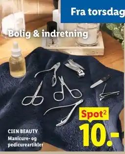 Lidl CIEN BEAUTY Manicure- og pedicureartikler tilbud