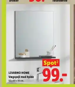 Lidl LIVARNO HOME Vægspejl med hylde tilbud