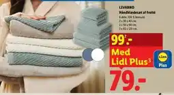 Lidl LIVARNO Håndklædesæt af frotté tilbud