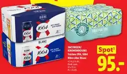 Lidl JACOBSEN/ KRONENBOURG Yakima IPA, 1664 Bière eller Blanc tilbud