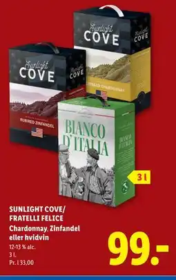 Lidl SUNLIGHT COVE/ FRATELLI FELICE tilbud