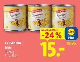 Lidl FRESHONA Majs tilbud