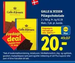 Lidl GALLE & JESSEN Pålægschokolade, App-pris tilbud