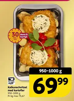Løvbjerg Kalkunschnitzel med kartofler tilbud