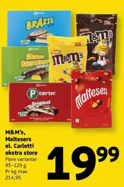 Løvbjerg M&M's, Maltesers el. Carletti ekstra store tilbud