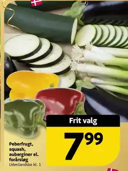 Løvbjerg Peberfrugt, squash, auberginer el. forårsløg tilbud
