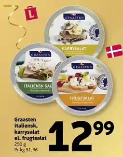 Løvbjerg Graasten italiensk, karrysalat el. frugtsalat tilbud