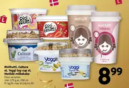Løvbjerg Risifrutti, Cultura el. Yoggi top cup el. Matilde milkshake tilbud