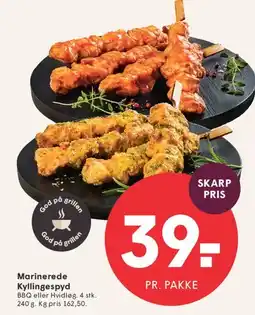 SPAR Marinerede Kyllingespyd tilbud