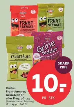 SPAR Castus Frugtstænger / Grinebidder / Frugtpålæg tilbud