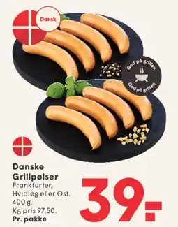 SPAR Danske Grillpølser tilbud