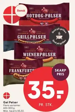 SPAR Gøl Pølser tilbud