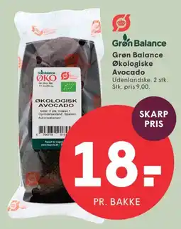SPAR Grøn Balance Økologiske Avocado tilbud