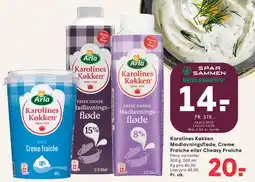 SPAR Karolines Køkken - Madlavningsfløde / Creme Fraiche / Cheasy Fraiche tilbud