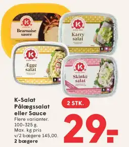SPAR K-Salat Pålægsalat eller Sauce tilbud