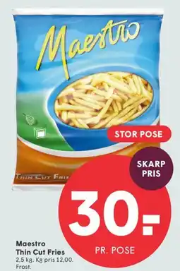 SPAR Maestro Thin Cut Fries tilbud